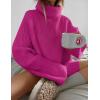 imageZESICA Womens Winter Sweaters Oversized Turtleneck Long Sleeve Chunky Knitted Pullover Sweater Jumper TopsRoseberry