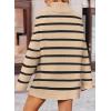 imageZESICA Womens Winter Sweaters Oversized Turtleneck Long Sleeve Chunky Knitted Pullover Sweater Jumper TopsToffee