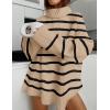 imageZESICA Womens Winter Sweaters Oversized Turtleneck Long Sleeve Chunky Knitted Pullover Sweater Jumper TopsToffee