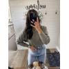 imageZESICA Womens Fall Turtleneck Batwing Long Sleeve Ribbed Knit Casual Soft Pullover Sweater Jumper TopDarkgrey