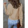 imageZESICA Womens Fall Turtleneck Batwing Long Sleeve Ribbed Knit Casual Soft Pullover Sweater Jumper TopOatmeal