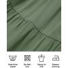 imageZESICA Womens 2025 Summer Spaghetti Strap Sleeveless Square Neck Ruffle A Line Swing Mini DressArmygreen