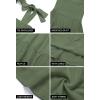 imageZESICA Womens 2025 Summer Spaghetti Strap Sleeveless Square Neck Ruffle A Line Swing Mini DressArmygreen