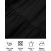 imageZESICA Womens 2025 Summer Spaghetti Strap Sleeveless Square Neck Ruffle A Line Swing Mini DressBlack