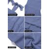 imageZESICA Womens 2025 Summer Spaghetti Strap Sleeveless Square Neck Ruffle A Line Swing Mini DressDustyblue