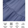 imageZESICA Womens 2025 Summer Spaghetti Strap Sleeveless Square Neck Ruffle A Line Swing Mini DressDustyblue