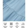 imageZESICA Womens 2025 Summer Spaghetti Strap Sleeveless Square Neck Ruffle A Line Swing Mini DressLightblue