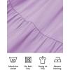 imageZESICA Womens 2025 Summer Spaghetti Strap Sleeveless Square Neck Ruffle A Line Swing Mini DressLightpurple