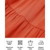 imageZESICA Womens 2025 Summer Spaghetti Strap Sleeveless Square Neck Ruffle A Line Swing Mini DressOrange