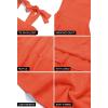 imageZESICA Womens 2025 Summer Spaghetti Strap Sleeveless Square Neck Ruffle A Line Swing Mini DressOrange