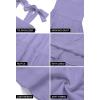 imageZESICA Womens 2025 Summer Spaghetti Strap Sleeveless Square Neck Ruffle A Line Swing Mini DressPurple