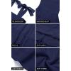 imageZESICA Womens 2025 Summer Spaghetti Strap Sleeveless Square Neck Ruffle A Line Swing Mini DressRoyalblue