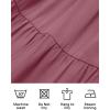 imageZESICA Womens 2025 Summer Spaghetti Strap Sleeveless Square Neck Ruffle A Line Swing Mini DressTaro