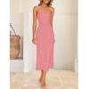imageZESICA Womens 2025 Summer Boho Floral Strapless Bodycon Dress Off Shoulder Tube Beach Party Long Midi DressesDusty Pink