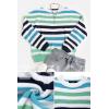 imageZESICA Womens Fall Long Sleeve Crew Neck Striped Color Block Casual Loose Knitted Pullover Sweater TopsGreen