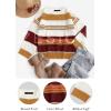 imageZESICA Womens Fall Long Sleeve Crew Neck Striped Color Block Casual Loose Knitted Pullover Sweater TopsMustard