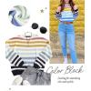 imageZESICA Womens Fall Long Sleeve Crew Neck Striped Color Block Casual Loose Knitted Pullover Sweater TopsNavy