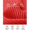 imageZESICA Womens Fall Long Sleeve V Neck T Shirts Ribbed Knit Sweater Slim Fit Solid Basic Casual Tee TopsFirered