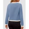 imageZESICA Womens Fall Sweaters 2025 Long Sleeve Crewneck Knit Color Block Lightweight Pullover Tops ClothesSky