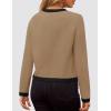 imageZESICA Womens Fall Sweaters 2025 Long Sleeve Crewneck Knit Color Block Lightweight Pullover Tops ClothesToffee
