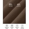 imageZESICA Womens Casual Long Sleeve Crew Neck Pullover 2025 Spring Ribbed Knit Loose Contrast Color Sweater TopsBrown