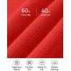 imageZESICA Womens Casual Long Sleeve Crew Neck Pullover 2025 Spring Ribbed Knit Loose Contrast Color Sweater TopsRed