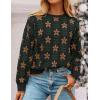 imageZESICA Womens Long Sleeve Crewneck Sweater 2025 Fall Printed Cute Oversized Knitted Pullover Tops Trendy ClothesBlack