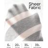 imageZESICA Womens Long Sleeve Lightweight Striped Tops Fall Crewneck Ribbed Knit ShirtsLightgrey