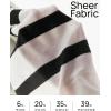 imageZESICA Womens Long Sleeve Lightweight Striped Tops Fall Crewneck Ribbed Knit ShirtsWhite