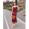 imageZESICA Womens Summer Floral Spaghetti Straps Maxi Dress 2025 Sleeveless Square Neck Bodycon Beach Boho Long DressesPurple