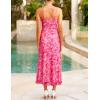 imageZESICA Womens Summer Floral Spaghetti Straps Maxi Dress 2025 Sleeveless Square Neck Bodycon Beach Boho Long DressesRose