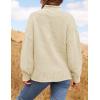 imageZESICA Womens Turtleneck Batwing Sleeve Loose Oversized Chunky Knitted Pullover Sweater Jumper TopsApricot