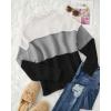 imageZESICA Womens Turtleneck Batwing Sleeve Loose Oversized Chunky Knitted Pullover Sweater Jumper TopsB Black