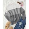 imageZESICA Womens Turtleneck Batwing Sleeve Loose Oversized Chunky Knitted Pullover Sweater Jumper TopsBcharcoal