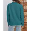 imageZESICA Womens Turtleneck Batwing Sleeve Loose Oversized Chunky Knitted Pullover Sweater Jumper TopsPeacock