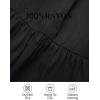 imageZESICA Womens 2025 Summer Crossover Halter Neck Sleeveless Plaid Cut Out Backless Flowy A Line Maxi DressBlack