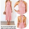 imageZESICA Womens 2025 Summer Crossover Halter Neck Sleeveless Plaid Cut Out Backless Flowy A Line Maxi DressLightpink