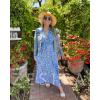 imageZESICA Womens 2025 Summer Crossover Halter Neck Sleeveless Plaid Cut Out Backless Flowy A Line Maxi DressSkyblue