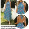 imageZESICA Womens 2025 Summer Crossover Halter Neck Sleeveless Plaid Cut Out Backless Flowy A Line Maxi DressVintagegreen