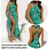 imageZESICA Womens 2025 Summer Crossover Halter Neck Sleeveless Plaid Cut Out Backless Flowy A Line Maxi DressViridis