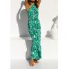 imageZESICA Womens 2025 Summer Crossover Halter Neck Sleeveless Plaid Cut Out Backless Flowy A Line Maxi DressViridis