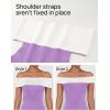 imageZESICA Womens 2025 Summer Off The Shoulder Knit Maxi Dresses Sleeveless Color Block Formal Party Bodycon DressPurple