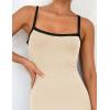 imageZESICA Womens 2025 Summer Spaghetti Straps Maxi Dress Sleeveless Square Neck Lightweight Long Beach DressesApricot