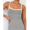 imageZESICA Womens 2025 Summer Spaghetti Straps Maxi Dress Sleeveless Square Neck Lightweight Long Beach DressesGray
