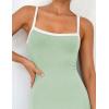 imageZESICA Womens 2025 Summer Spaghetti Straps Maxi Dress Sleeveless Square Neck Lightweight Long Beach DressesGreen