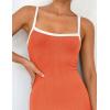 imageZESICA Womens 2025 Summer Spaghetti Straps Maxi Dress Sleeveless Square Neck Lightweight Long Beach DressesOrange