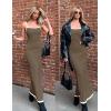 imageZESICA Womens 2025 Summer Spaghetti Straps Maxi Dress Sleeveless Square Neck Lightweight Long Beach DressesTaupe