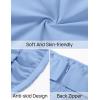 imageZESICA Womens Summer Strapless Mini Dress 2025 Sexy Off Shoulder High Waist A Line Swing Party Short DressesBlue