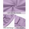 imageZESICA Womens Summer Strapless Mini Dress 2025 Sexy Off Shoulder High Waist A Line Swing Party Short DressesPurple