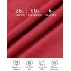 imageZESICA Womens Spring Long Sleeve Dress 2025 Crewneck Casual Loose Pleated Tiered Swing Midi Dresses with PocketsRed